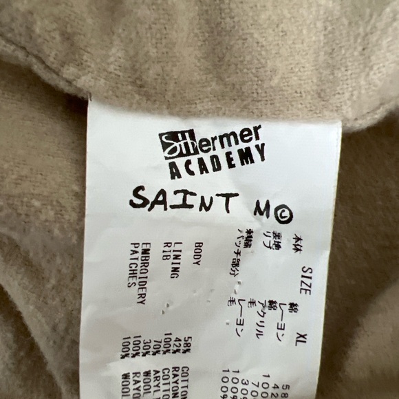 Saint Michael X SHERMER ACADEMY BOMBER JACKET PURPLE AND PINK - Picture 5 of 6